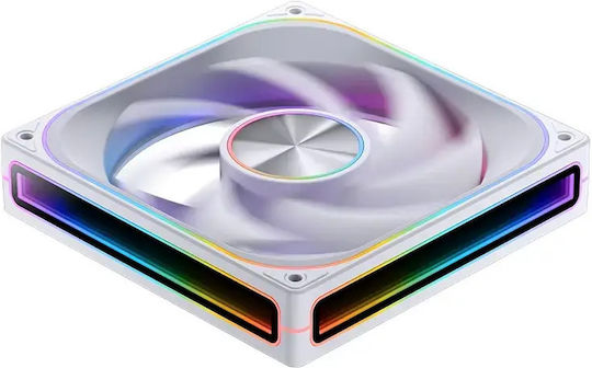 Jonsbo Case Fan 140mm (1800rpm / 73.82cfm) with ARGB Lighting and 4-Pin PWM Connection White