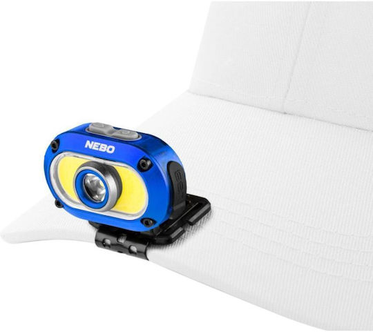 Nebo Rechargeable Headlamp LED IPX4 with Maximum Brightness 550lm Mycro Blue