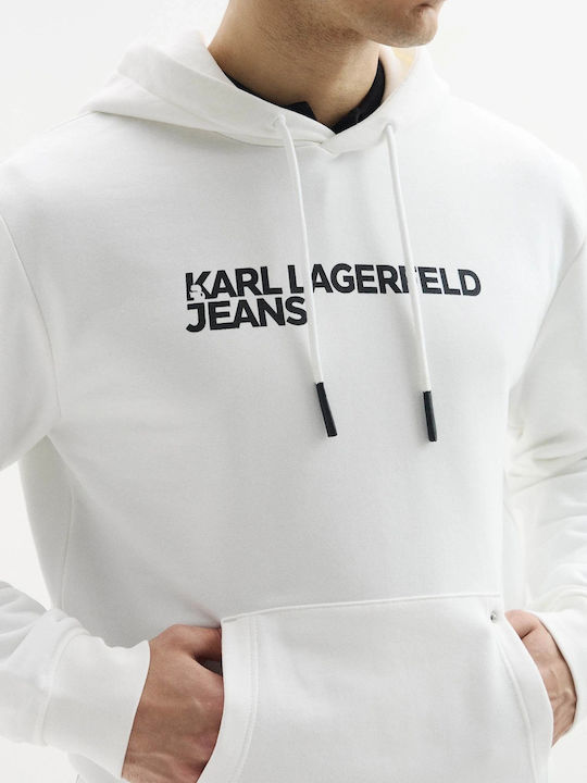 Sweatshirt with Hood White