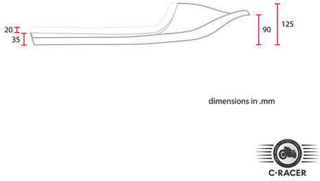 C-Racer Motorcycle Saddle 578589