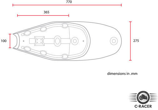 C-Racer Σέλα Μοτοσυκλέτας 578636
