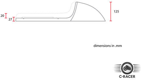 C-Racer Седалка за мотоциклет 578567