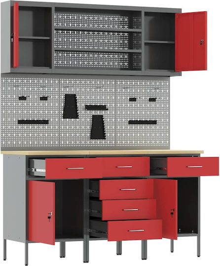 vidaXL Bench, work table, Worktable, Workbench 150x55x200cm