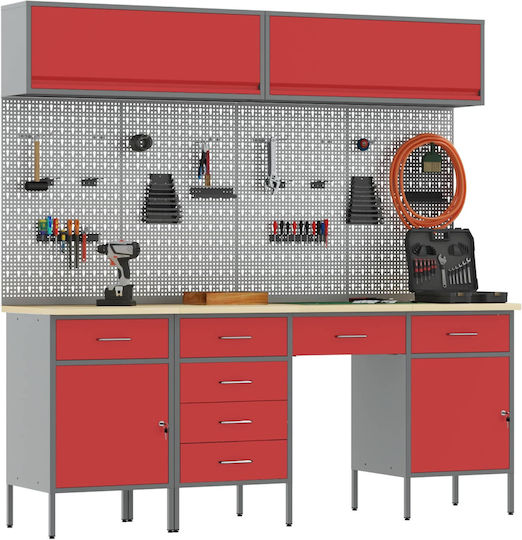vidaXL Bank 150x55x200cm 8Stück 3321452