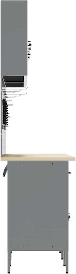 vidaXL Bank 150x55x200cm 8Stück 3321452