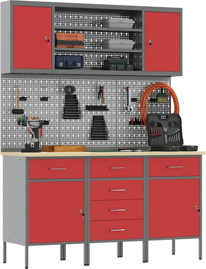vidaXL Bench, work table, Worktable, Workbench 150x55x200cm