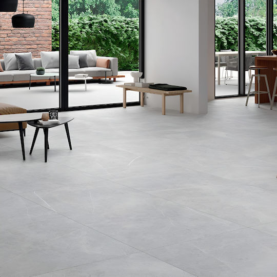 Keratile Fliese Boden / Wand Küche / Bad 60x60cm Light Grey