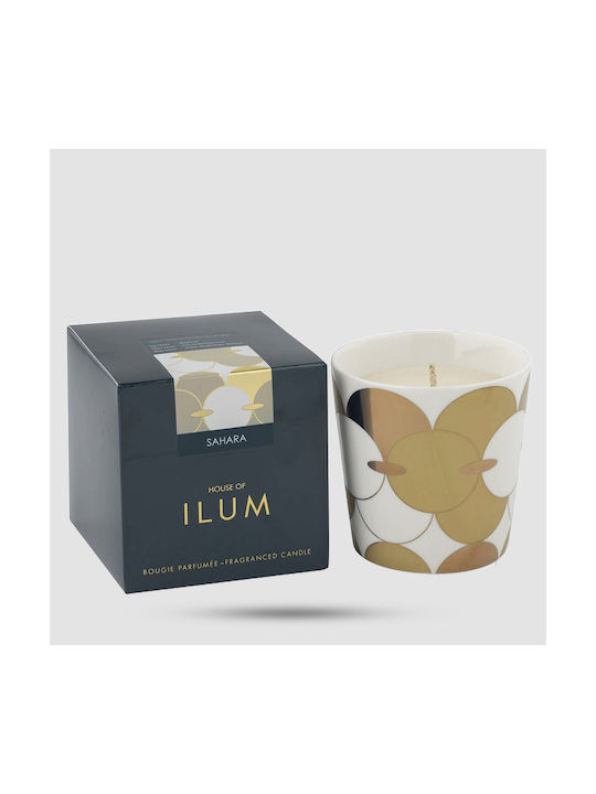 House of Ilum Aromatisches Soja-Kerze im Gefäß mit Vanille-Parfüm 260g