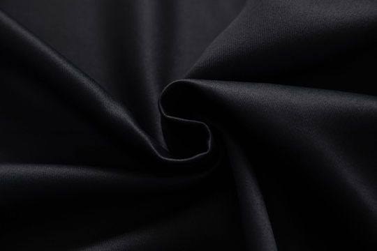 Mc Decor Κουρτίνα Συσκότισης με Τρουκς Μαύρη 140x265εκ.