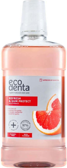 Mouthwash Gum Protection Tea Tree Oil Refresh Gum Protect Ecodenta 500 Ml