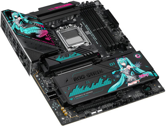 Asus Rog Strix X870E-H Gaming Wifi7 Hatsune Miku Edition Дънна платка ATX с AMD AM5 Сокет