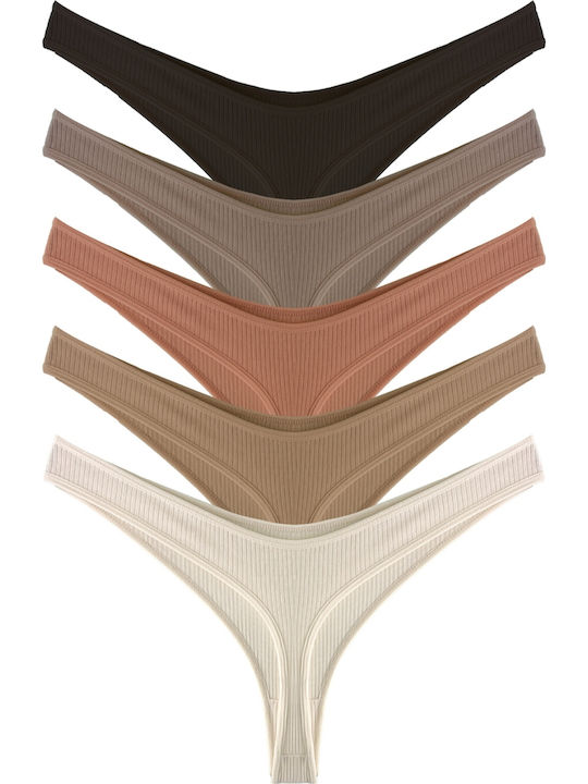 Γυναικεία String MultiPack Πολύχρωμο