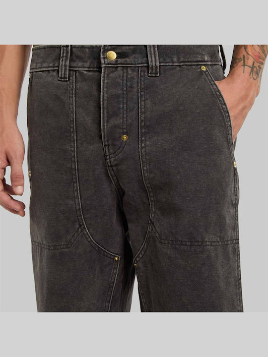 Double Knee Trousers Cargo Black