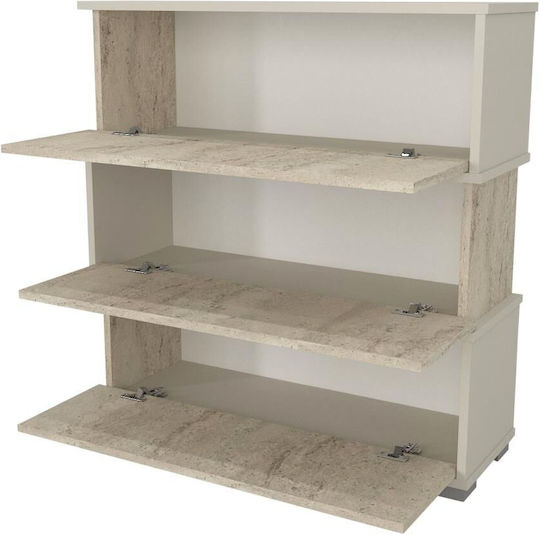SteweHome Modern Schuhorganisatoren Regale Ohne Schubladen Offene Beigen 90x30x93 cm
