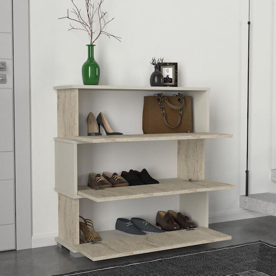 SteweHome Modern Schuhorganisatoren Regale Ohne Schubladen Offene Beigen 90x30x93 cm