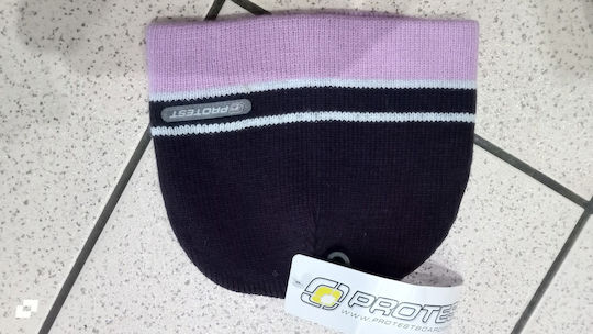 Beanie Unisex Beanie Gestrickt in Lila Farbe