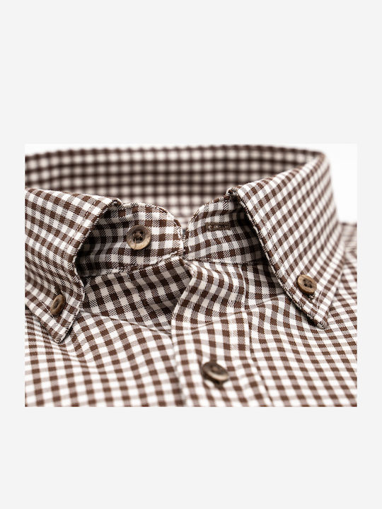 Langärmlig Hemd Geprüft Brown