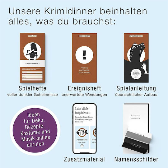 Brettspiel Murder Mystery Board für 5+ Spieler 16+ Jahre 78300 (GER) Chippo