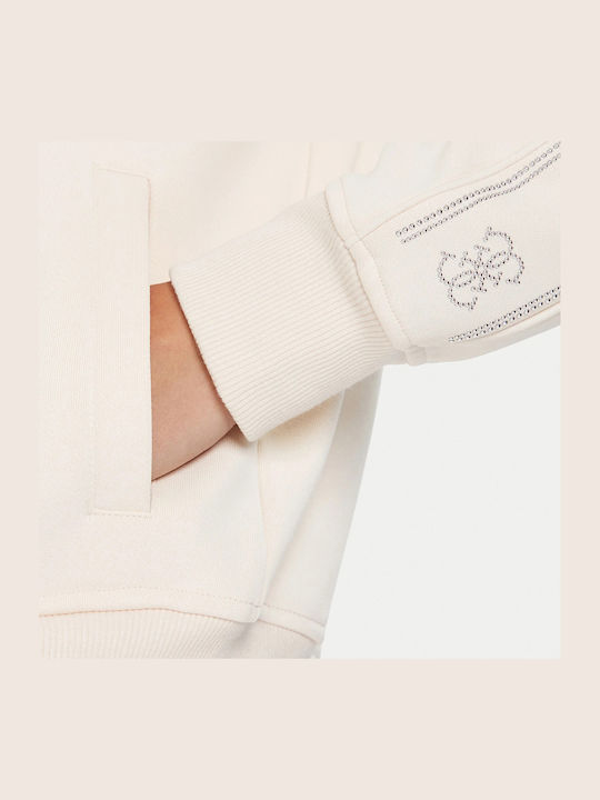 Women's Sweatshirt Jacket Beige