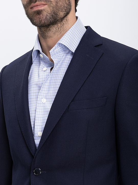 Men's Winter Suit Jacket Blue