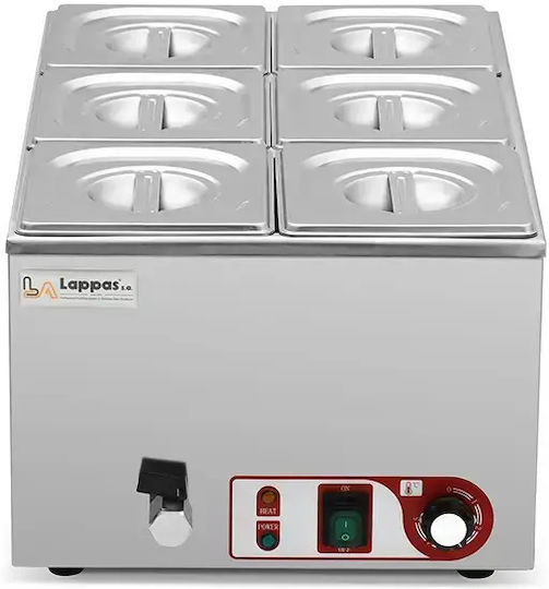Lappas Commercial Electric Bain Marie xGN1/6 1.2kW
