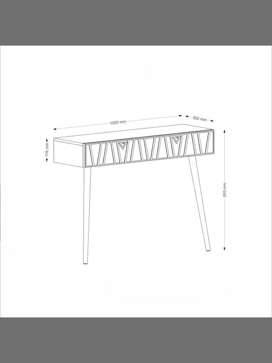 Consolă Modernă Verde Pentru Intrare Cu Sertare 120x35x89 Cm
