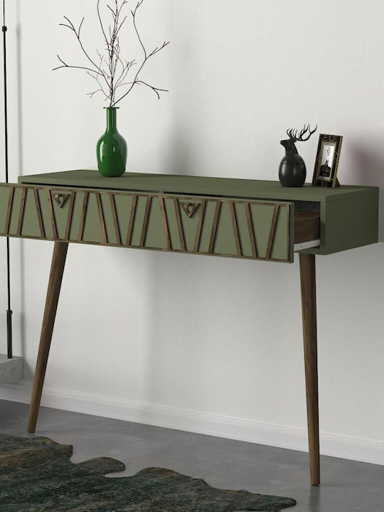 Consolă Modernă Verde Pentru Intrare Cu Sertare 120x35x89 Cm