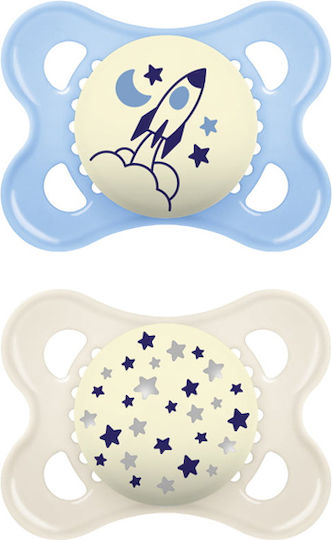 Mam Original Orthodontic Pacifiers Silicone Night for 2-6 months 2pcs