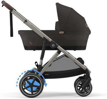 Cybex E-Gazelle TPE Καρότσι Μωρού Kατάλληλο για Nεογέννητο Chocolate Brown 14.7kg