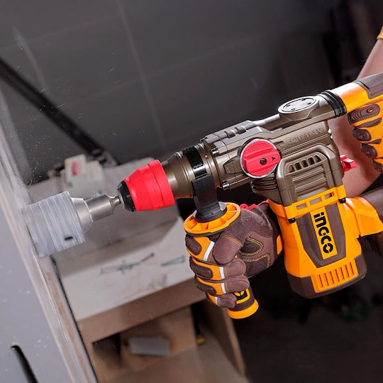 Ingco Impact Demolition Hammer Battery Brushless 20V 2x2.5Ah with Chuck SDS Plus CRHLI422882E