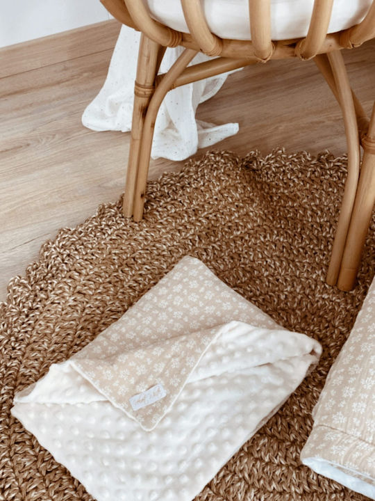 Velvet White Κουβέρτα Βαμβακερή Μπεζ
