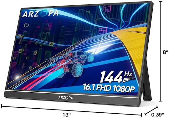 Arzopa Z1FC IPS HDR Φορητό Monitor 16.1" FHD 1920x1080 144Hz