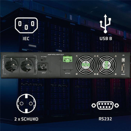 Qoltec 52287 UPS 3000VA 3000W