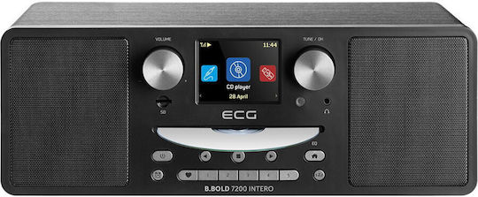 ECG Portable Radio-CD Player Equipped with Radio / Bluetooth / USB / CD Black