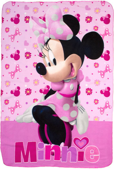 Dimcol Κουβέρτα Fleece Pink 140x100εκ.