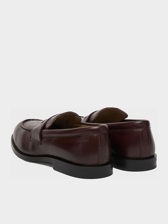 Δερμάτινα Ανδρικά Loafers σε Μπορντό Χρώμα