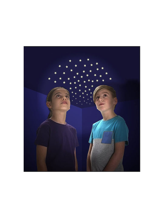 Brainstorm Kinder Wandsticker Wand Leuchtend Glow Starry Night 14cm 60Stück