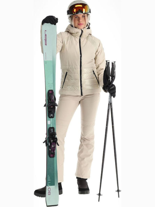 Icepeak 853116538-035 Frauen Jacke aus für Ski & Snowboard Beige