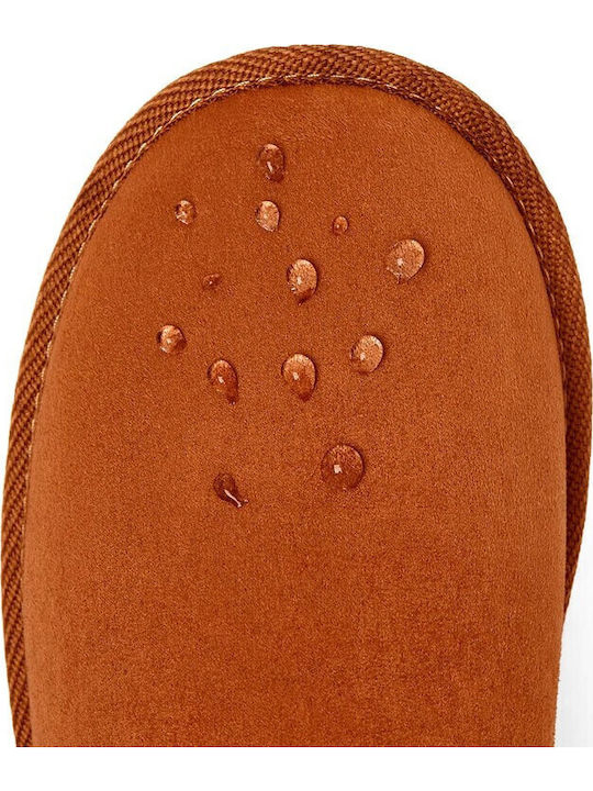 Suede Kids Boots Tabac Brown
