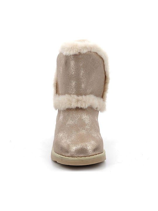 Aldoux Suede Kinderstiefeletten mit Reißverschluss Rosa