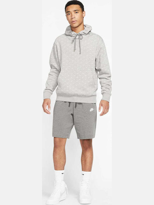 Sportswear Club Αθλητική Ανδρική Βερμούδα Γκρι