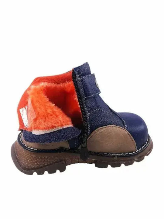 Lederne Kinderstiefel Blau