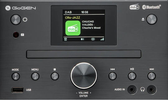 GoGEN Ηχοσύστημα 2.0 MSC472BTDAB 30W με CD Player και Bluetooth Μαύρο
