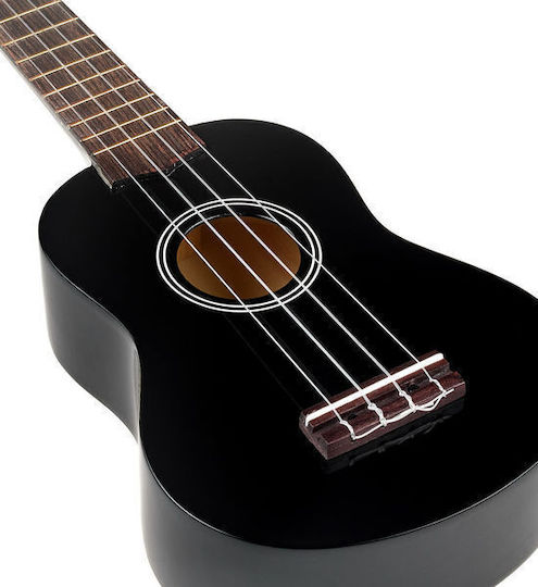 Harley Benton UK-12 Soprano Ukulele Black
