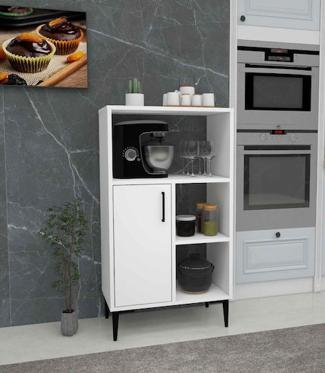 Badezimmerschrank Mehrzweck Raumorganisation Weiß 60x35x108cm