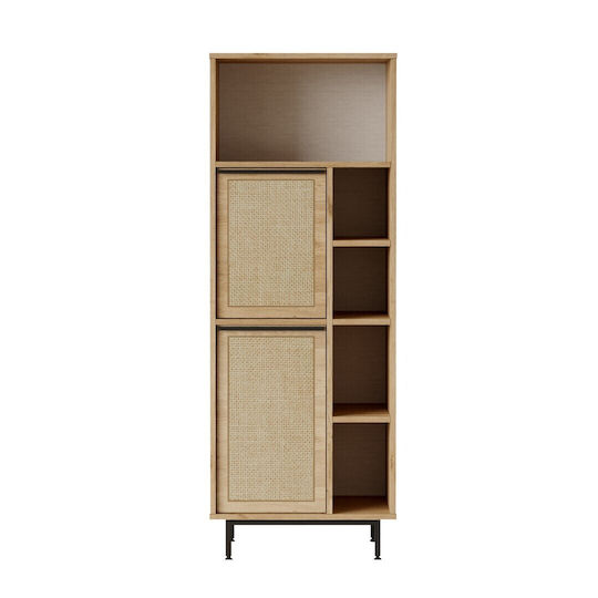 Badezimmerschrank Regale & Metallfüße 161x60x35cm