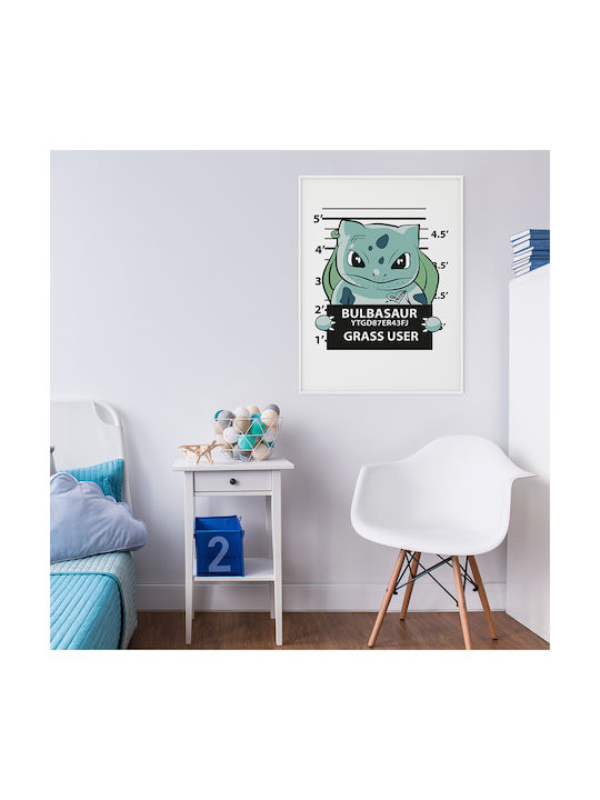 Poster Pokemon Bulbasaur Mugshot An163 21cm x 30cm