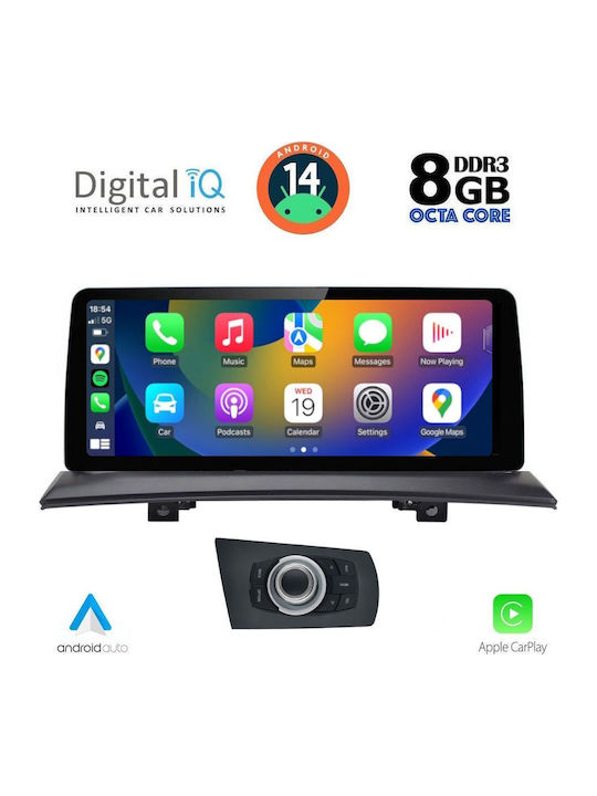 Digital IQ Car Audio System for BMW X3 (E83) 2003-2010 (Bluetooth/USB/WiFi/GPS/Apple-Carplay/Android-Auto) with Touch Screen 10.25"