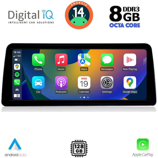 Digital IQ Car Audio System for BMW X3 (G01) 2018 (Bluetooth/USB/WiFi/GPS/Apple-Carplay/Android-Auto) with Touch Screen 12.3"