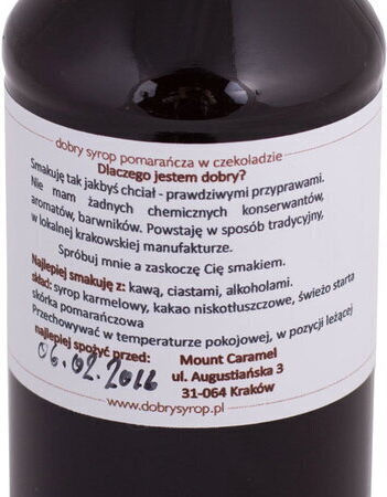 Mount Caramel Σιρόπι για Κοκτέιλ με Γεύση Chocolate Orange 200ml